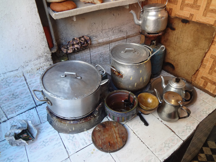 Zdjęcie tradycyjnej zupy Bissara w Marrakesz Maroko