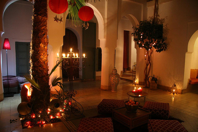 Zdjęcie patio Riad Dar Malak w Marrakeszu