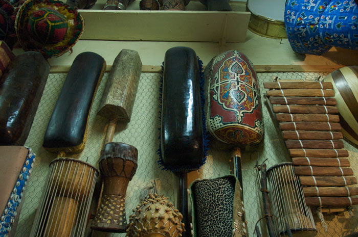 Zdjęcia Instrumentów Muzycznych w Marrakeszu