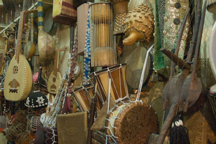 Zdjęcia Instrumentów Muzycznych w Marrakeszu