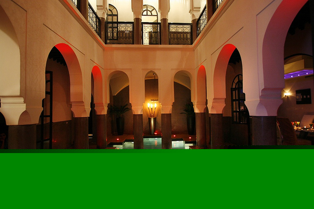 Zdjęcie patio Riad Carllian w Marrakeszu