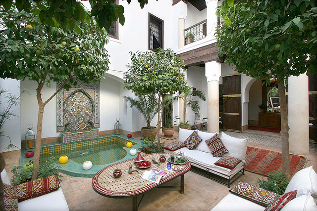 Zdjęcie patio Riad Karmela w Marrakeszu