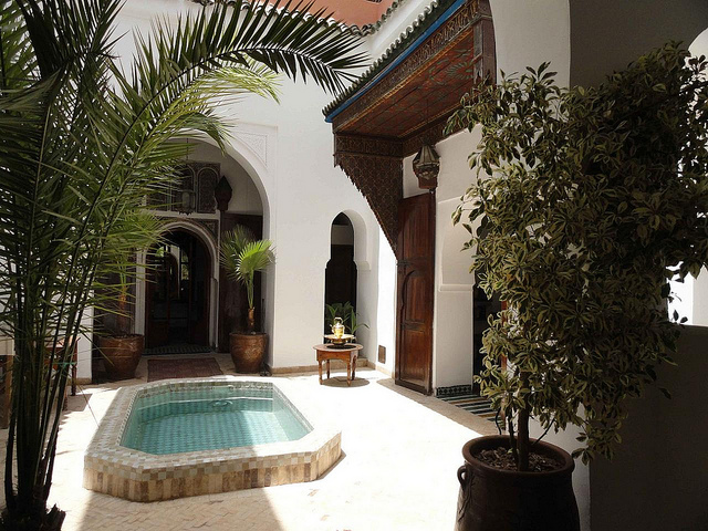 Zdjęcie patio Riad Nora w Marrakeszu