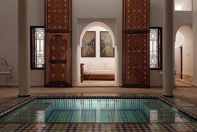 Zdjęcie patio Riad Porte Royale w Marrakeszu